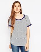 Minimum T-shirt With Contrast Piping - 683 Twilight Blue