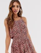 B.young Zig Zag Cami Top-multi