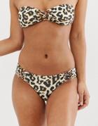 Abercrombie & Fitch Bikini Bottom In Animal Print - Multi