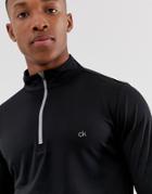 Calvin Klein Golf Harlem Half Zip In Black