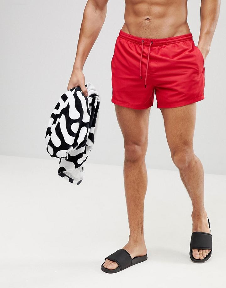 Brave Soul Swim Short - Red