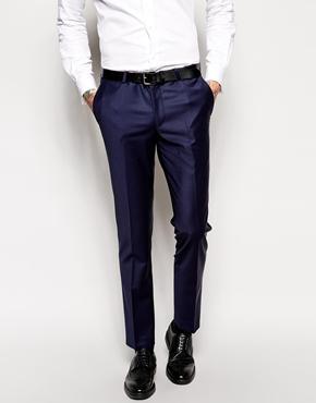 Noose & Monkey Suit Pants In Skinny Fit - Navy