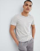 Selected Homme T-shirt In Organic Cotton With Pocket - Gray