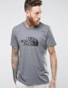 The North Face T-shirt With Easy Logo In Gray - Gray