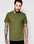 Penfield T-shirt With Mountain Logo In Olive Exclusive - Olive