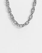 Pieces Chunky Link Necklace In Silver