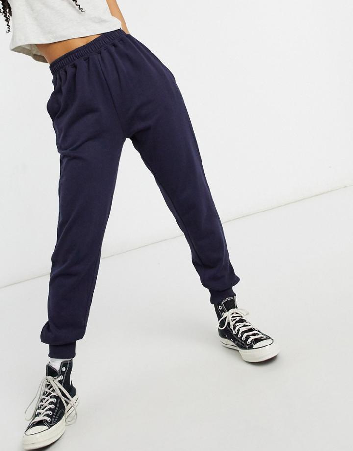 In The Style X Siannise Fudge Sweatpants In Navy