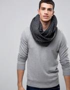Tommy Hilfiger Cable Wool Infinity Scarf - Navy