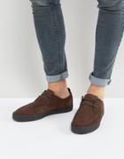 Fred Perry Shields Suede Crepe Sneakers - Brown