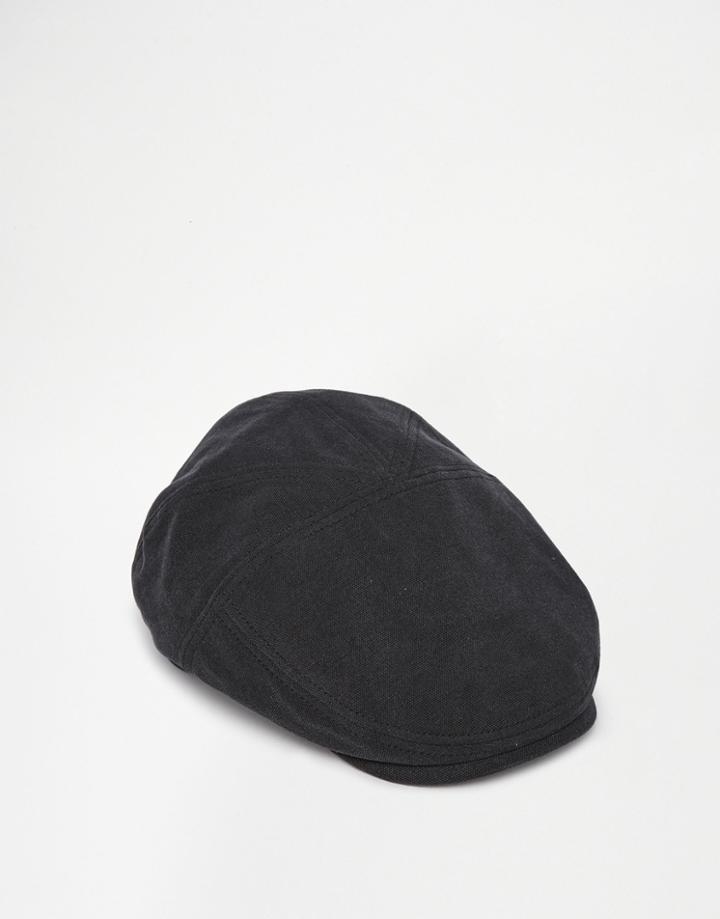 Esprit Driver Cap In Canvas - Black