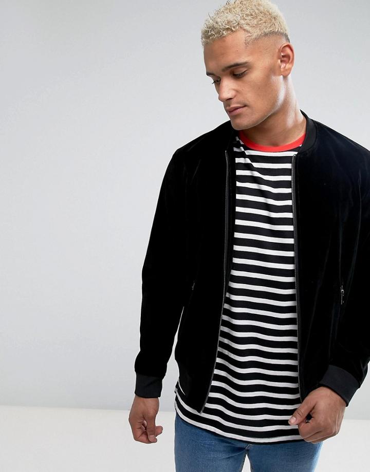 Brave Soul Overhead Wind Breaker Jacket - Black