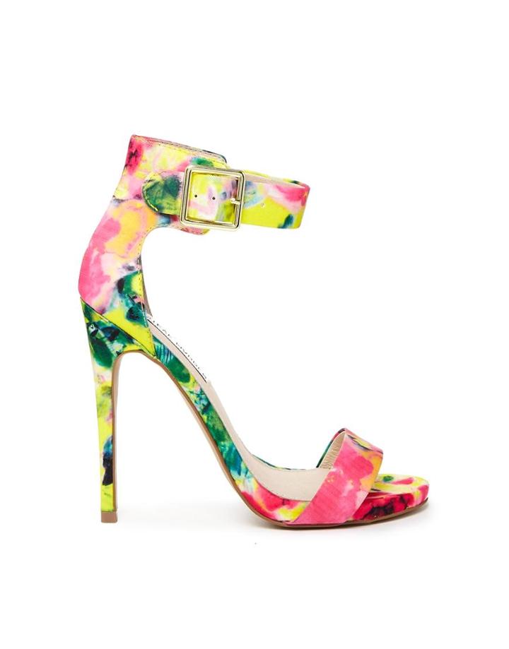 Steve Madden Marlenee Floral Print Heeled Sandals