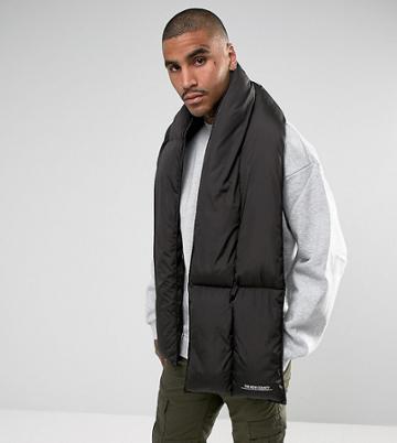 The New County Puffer Scarf In Black - Black
