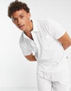 Only & Sons Waffle Polo In White - Part Of A Set