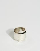 Asos Wraparound Ring In Burnished Silver - Silver