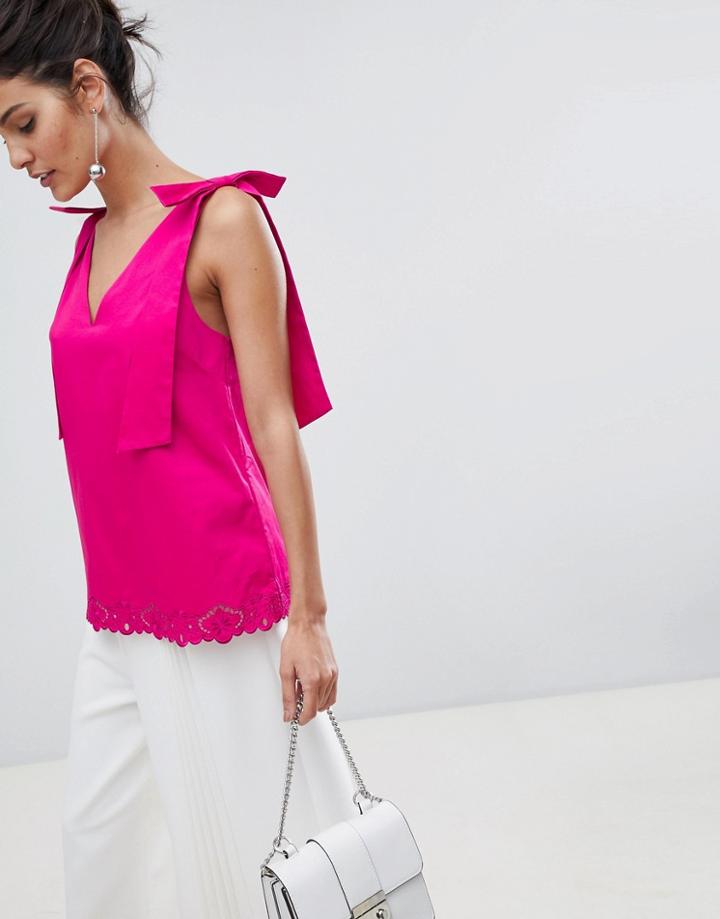 Ted Baker Daynaa Broderie Top - Pink