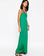 Asos Strappy Maxi Dress - Green