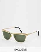 Hindsight Vintage Gonzalez Aviator Sunglasses - Gold