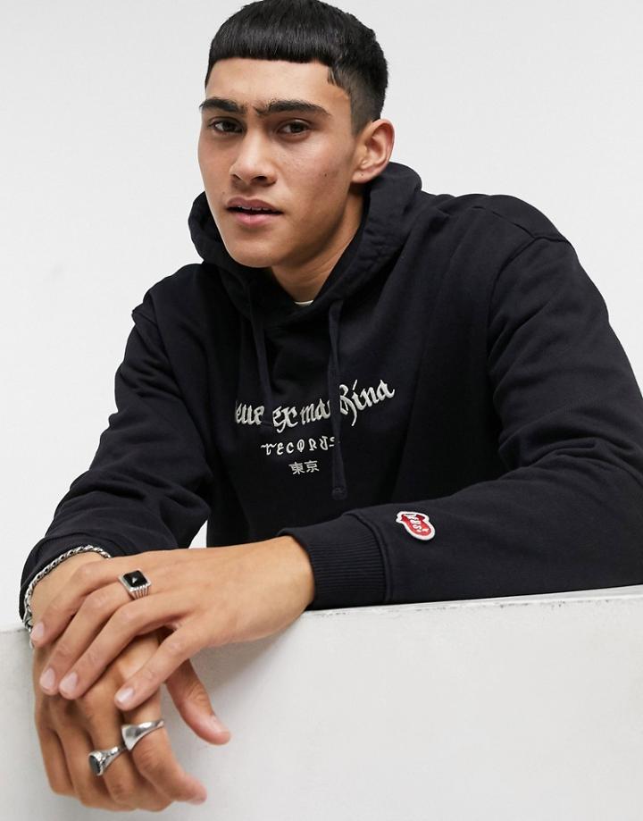 Deus Ex Machina Records Full Moon Hoodie In Black