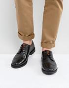 Original Penguin Baxter Brogues In Black Leather - Black