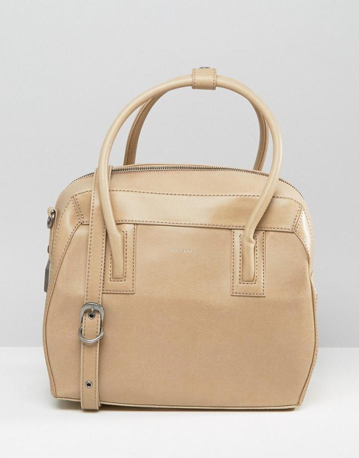 Matt & Nat Structured Tote Bag - Beige