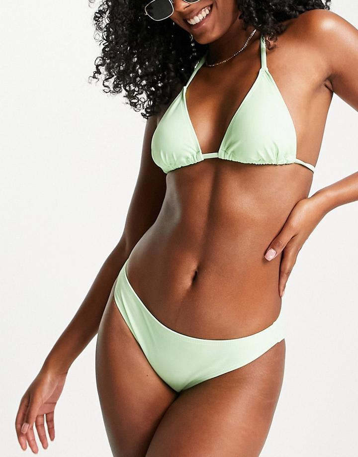 Aeropostale Halterneck Bikini In Mint-green