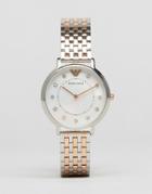 Emporio Armani Mixed Metal Dress Watch Ar2508 - Multi