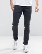 Nudie Long John Skinny Jeans Gray On Gray - Gray