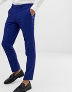 Burton Menswear Wedding Skinny Fit Suit Pants In Blue