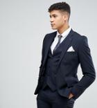 Harry Brown Tall Plain Stretch Slim Suit Jacket - Navy