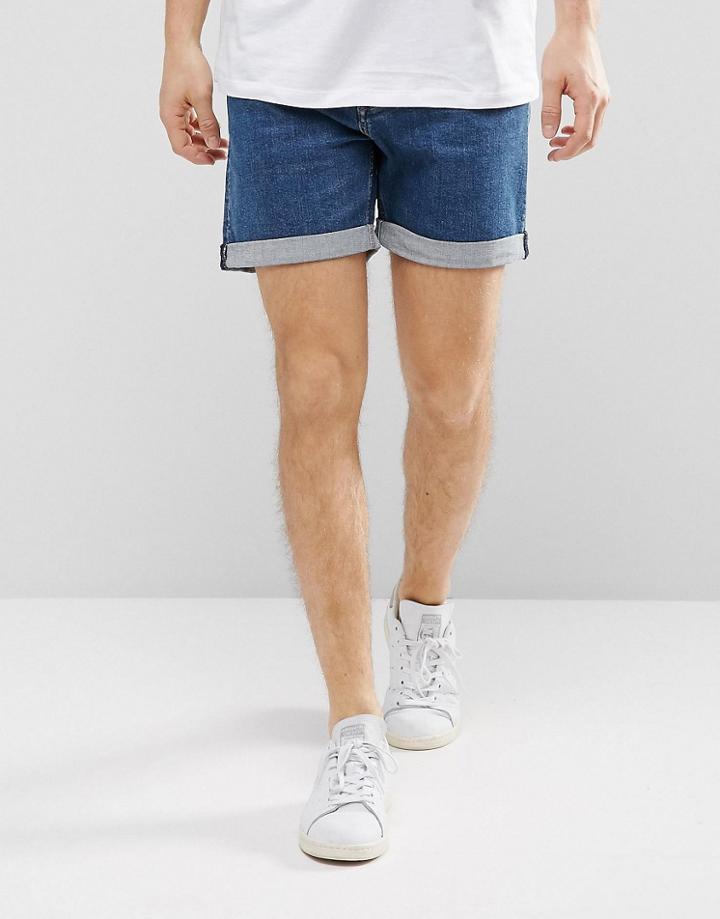 Weekday Beach Day Denim Shorts Mid Standard - Navy
