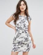 Qed London Tulip Dress - Gray