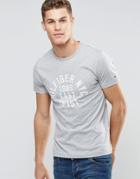 Tommy Hilfiger T-shirt With Logo Print In Gray In Regular Fit - Cloud Heat