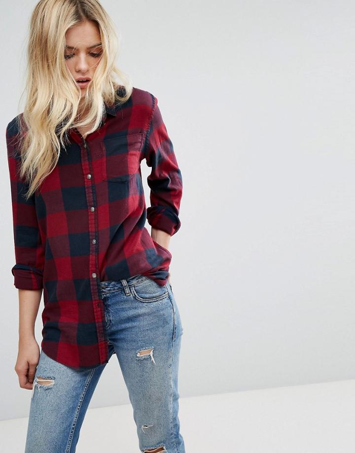 Only Check Shirt - Black
