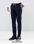 Heart & Dagger Skinny Suit Pant - Navy
