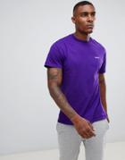 Boohooman T-shirt With Realite Embroidery In Purple - Purple