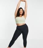 Nike Yoga Plus Luxe Crop Top In Olive Green