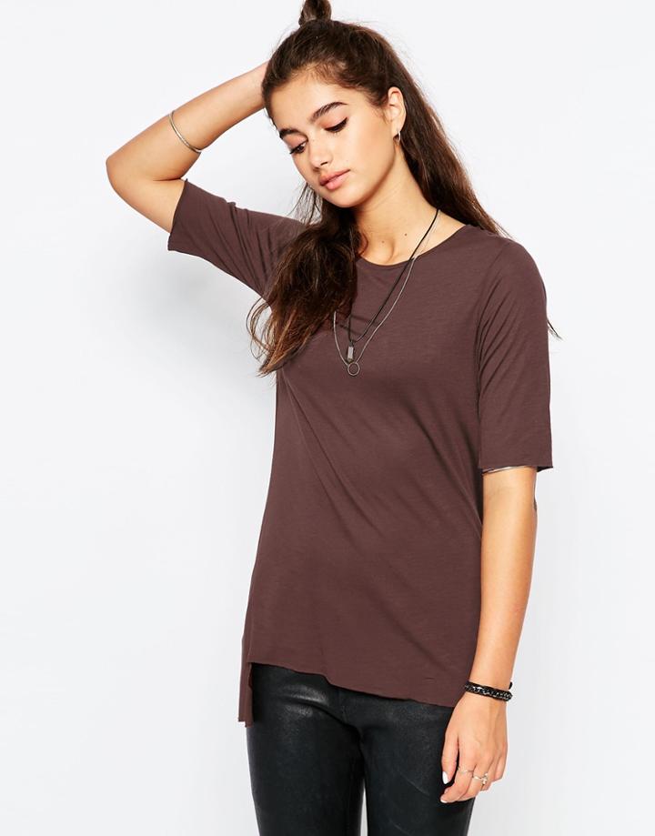 Cheap Monday Say T-shirt - Oxblood