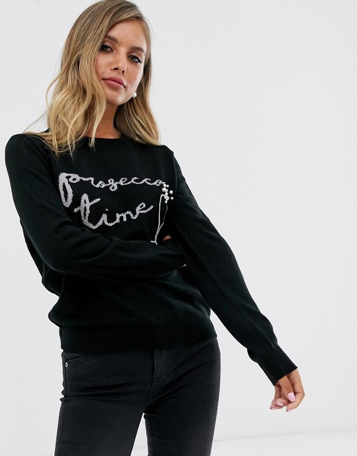 Asos Design Christmas Prosecco Sweater