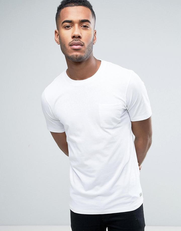 Jack & Jones Vintage Crew Neck Pocket T-shirt - White