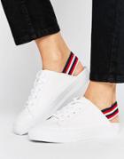 Asos Dallas Nights Sling Back Sneakers - White