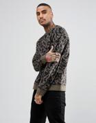 Allsaints Sweatshirt In Camo - Beige