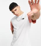 The North Face Essential Color Block T-shirt In White Exclusive At Asos