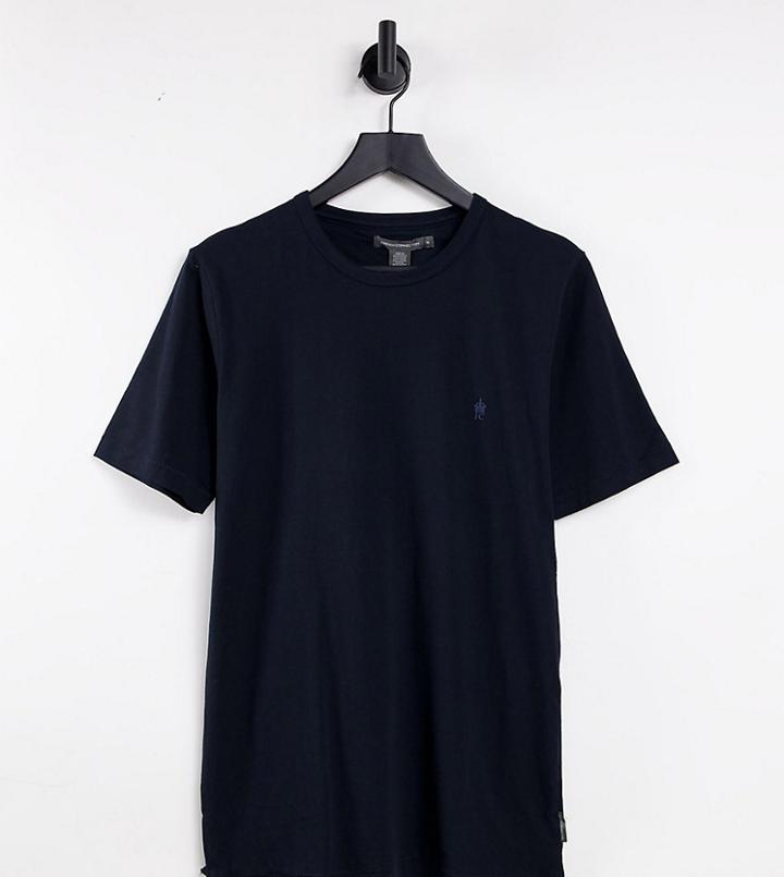 French Connection Tall Crew Neck T-shirt In Navy
