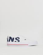 Tommy Jeans Sneaker With Contrast Heel Branding In White