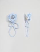 Limited Edition Occasion Pastel Flower Swing Earrings - Blue