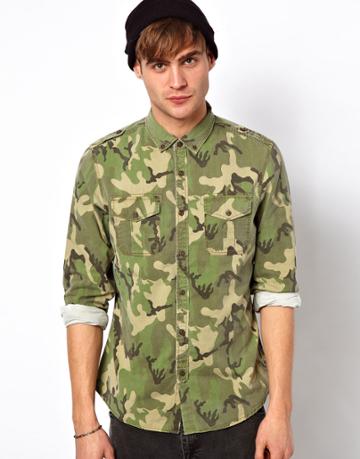 River Island Camo Shirt