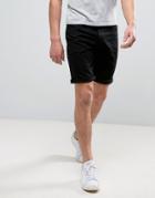 Jack & Jones Intelligence Denim Shorts In Regular Fit - Black