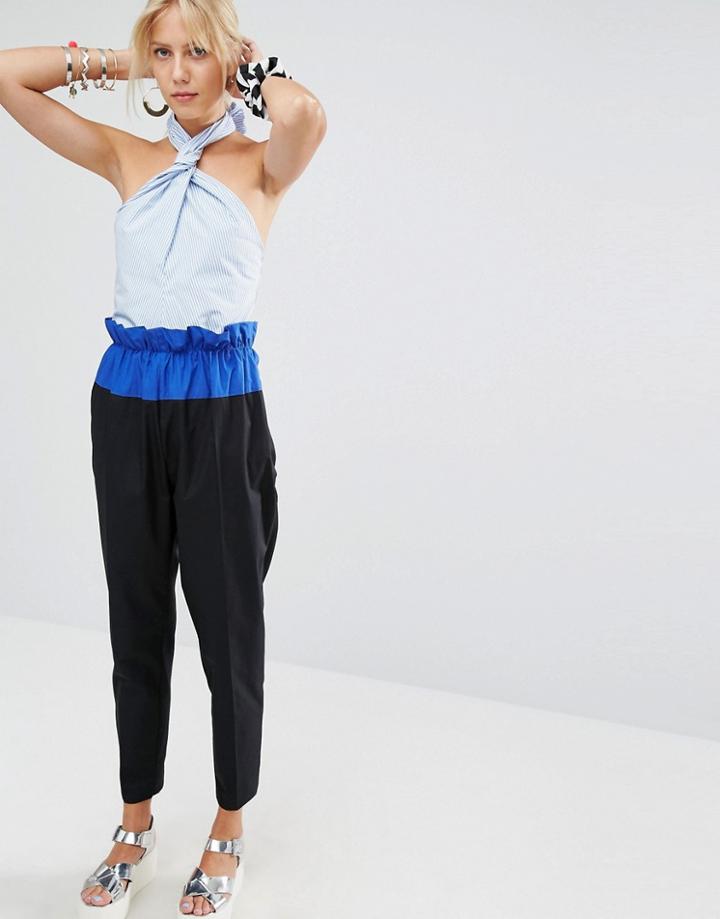 Sportmax Code Nicia Bow Jumpsuit - Blue