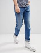 Diesel Larkee Jeans In Mid Wash Blue - Blue